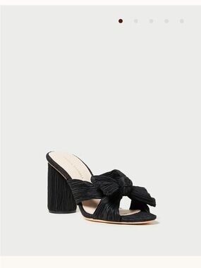 Loeffer Randall Penny Black Pleated Bow Heel
